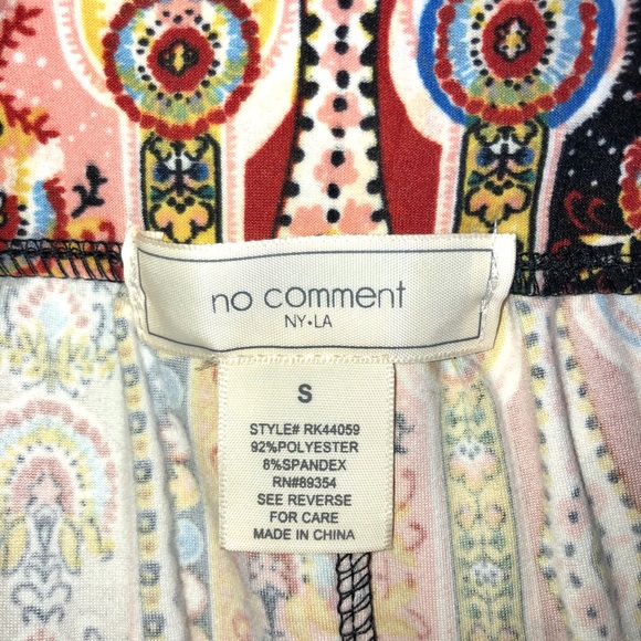 Multi Color Tie Waist Wide Leg Pants - Picture 5 of 7